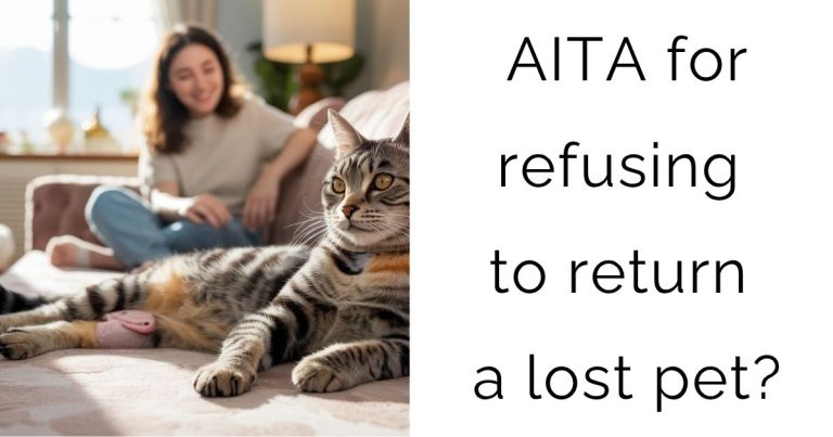 AITA for refusing to return a lost pet?
