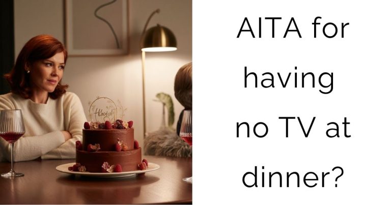 AITA for having no TV at dinner?