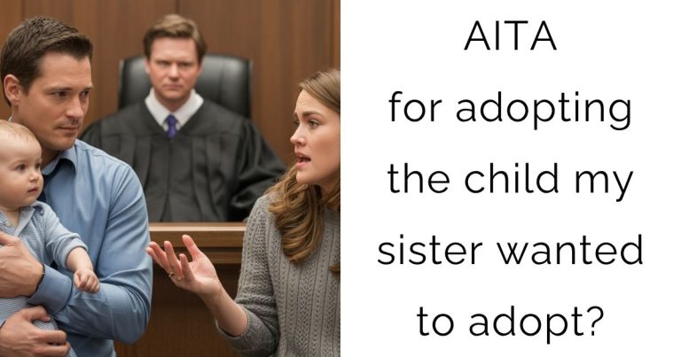 AITA for adopting the child my sister wanted to adopt?