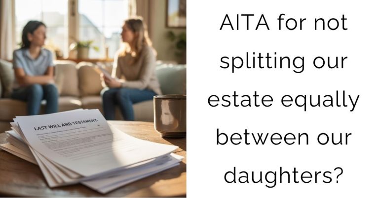 AITA for not splitting our estate equally between our daughters?