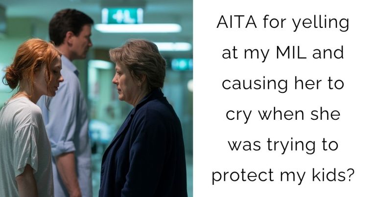 AITA for yelling at my MIL and causing her to cry when she was trying to protect my kids?