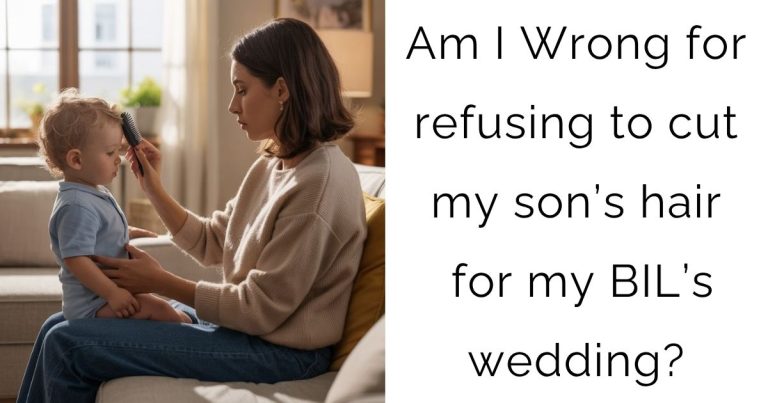 Am I Wrong for refusing to cut my son’s hair for my BIL’s wedding?