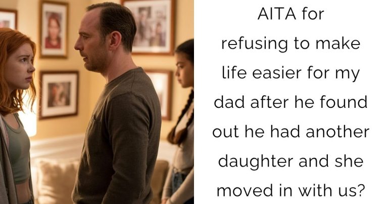 AITA for refusing to make life easier for my dad after he found out he had another daughter and she moved in with us?