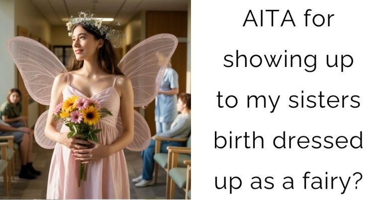 AITA for showing up to my sisters birth dressed up as a fairy?