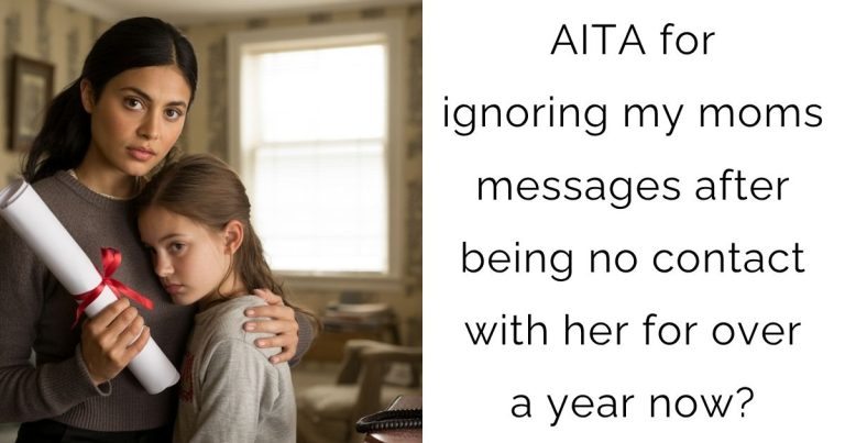 AITA for ignoring my moms messages after being no contact with her for over a year now?