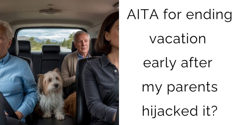 AITA for ending vacation early after my parents hijacked it?