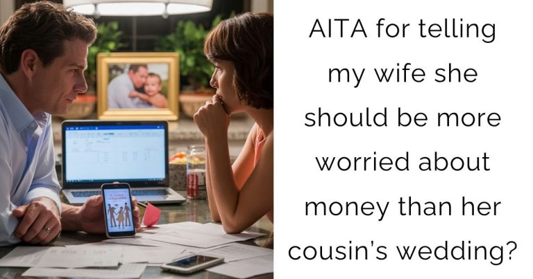 AITA for telling my wife she should be more worried about money than her cousin’s wedding?