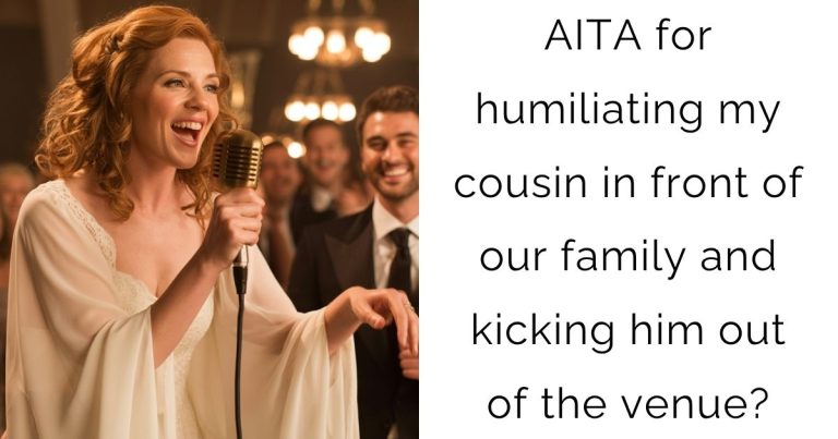 AITA for humiliating my cousin in front of our family and kicking him out of the venue?