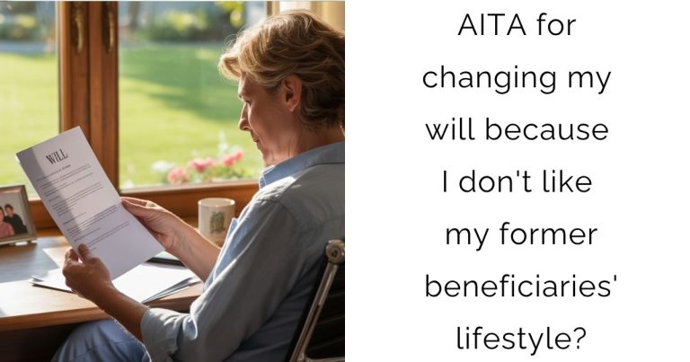 AITA for changing my will because I don’t like my former beneficiaries’ lifestyle?