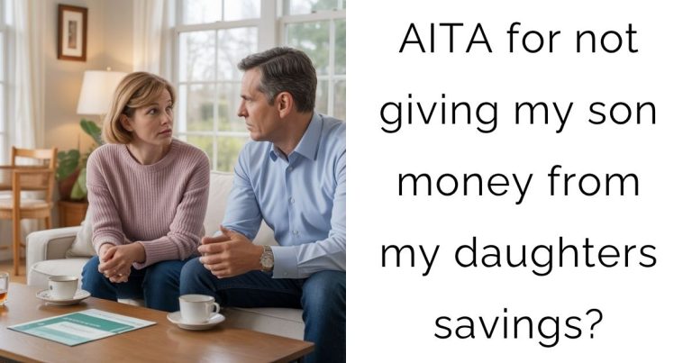 AITA for not giving my son money from my daughters savings?