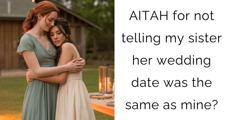 AITAH for not telling my sister her wedding date was the same as mine?