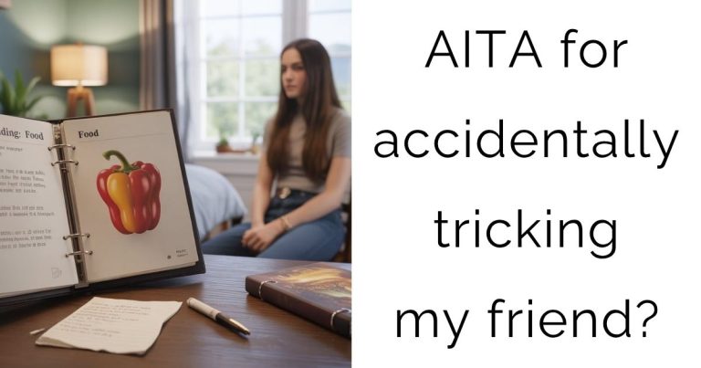 AITA for accidentally tricking my friend?
