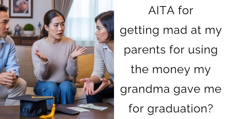 AITA for getting mad at my parents for using the money my grandma gave me for graduation?