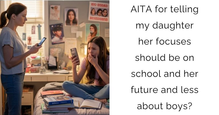AITA for telling my daughter her focuses should be on school and her future and less about boys?