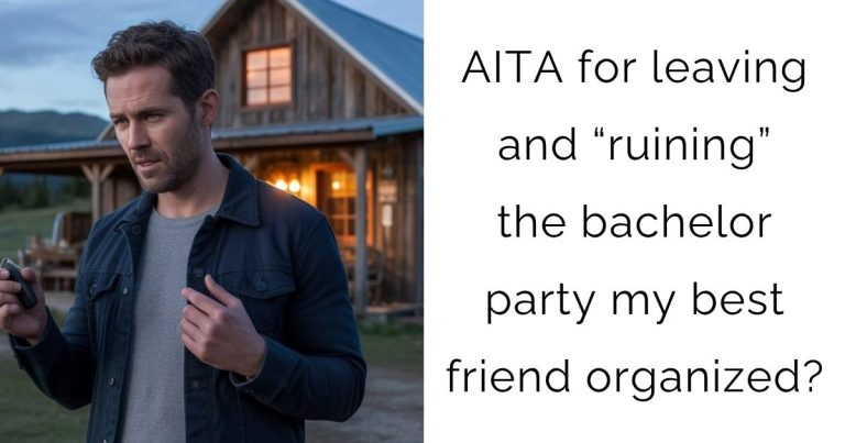 AITA for leaving and “ruining” the bachelor party my best friend organized?