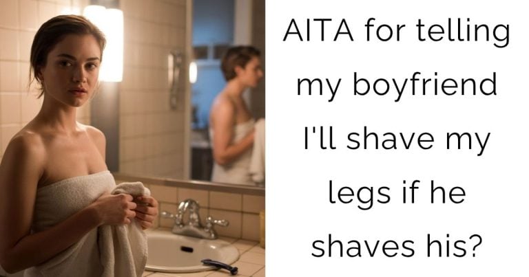 AITA for telling my boyfriend I’ll shave my legs if he shaves his?