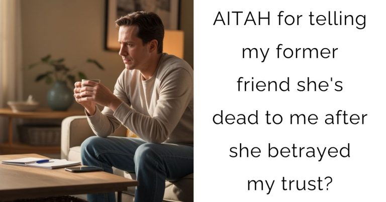 AITAH for telling my former friend she’s dead to me after she betrayed my trust?