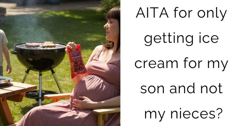 AITA for only getting ice cream for my son and not my nieces?