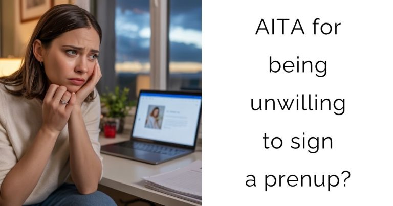 AITA for being unwilling to sign a prenup?