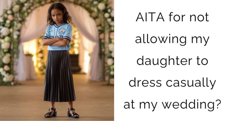 AITA for not allowing my daughter to dress casually at my wedding?