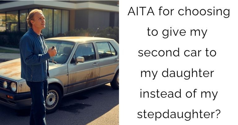 AITA for choosing to give my second car to my daughter instead of my stepdaughter?