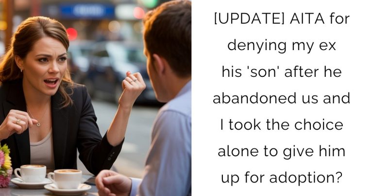 [UPDATE] AITA for denying my ex his ‘son’ after he abandoned us and I took the choice alone to give him up for adoption?