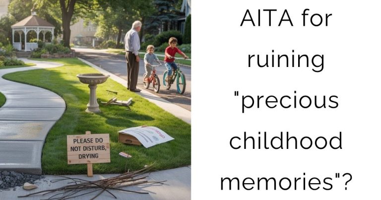 AITA for ruining “precious childhood memories”?