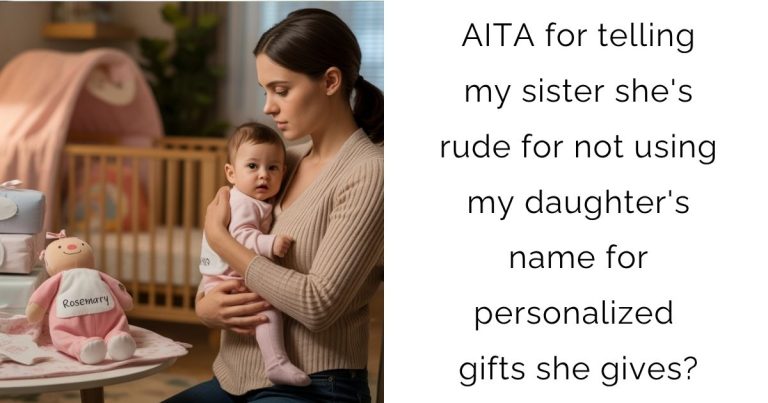 AITA for telling my sister she’s rude for not using my daughter’s name for personalized gifts she gives?