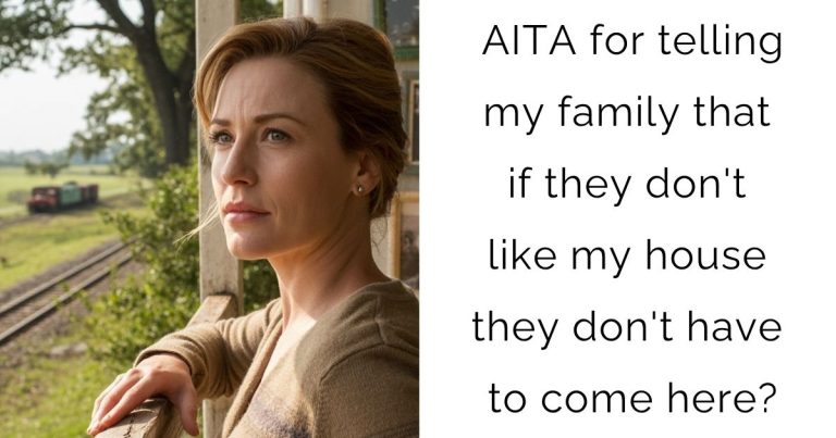 AITA for telling my family that if they don’t like my house they don’t have to come here?