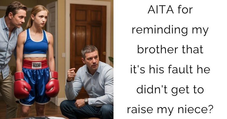 AITA for reminding my brother that it’s his fault he didn’t get to raise my niece?