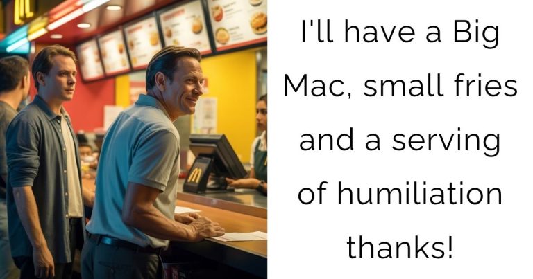I’ll have a Big Mac, small fries and a serving of humiliation thanks!