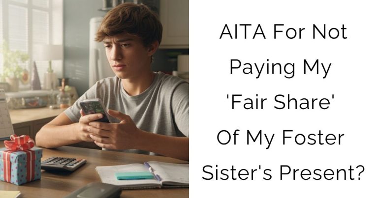 AITA For Not Paying My ‘Fair Share’ Of My Foster Sister’s Present?
