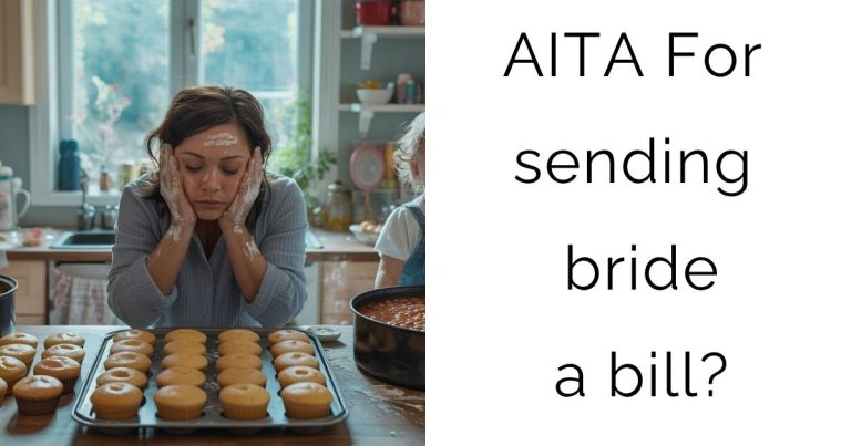 AITA For sending bride a bill?