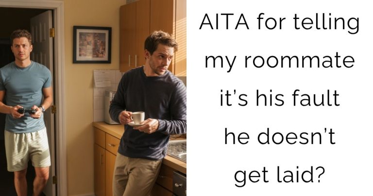 AITA for telling my roommate it’s his fault he doesn’t get laid?