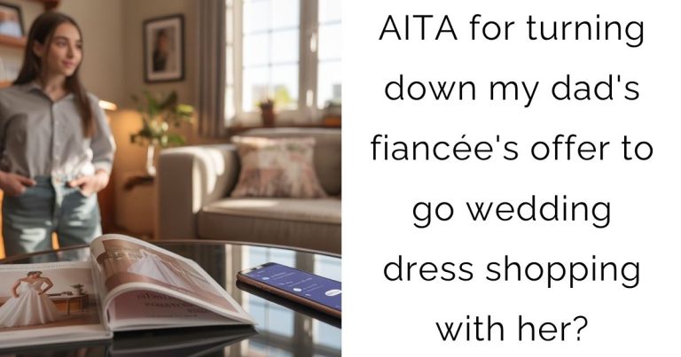 AITA for turning down my dad’s fiancée’s offer to go wedding dress shopping with her?