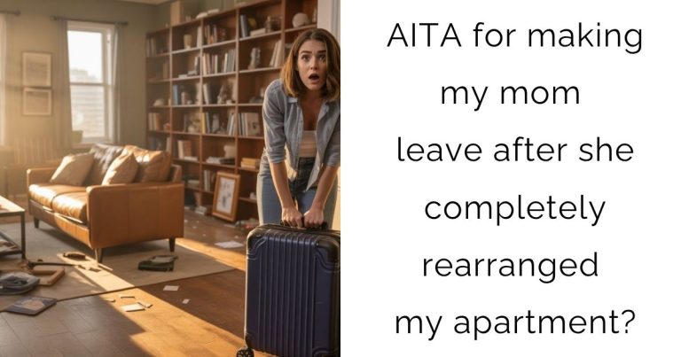 AITA for making my mom leave after she completely rearranged my apartment?