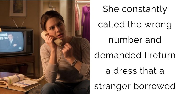 She constantly called the wrong number and demanded I return a dress that a stranger borrowed