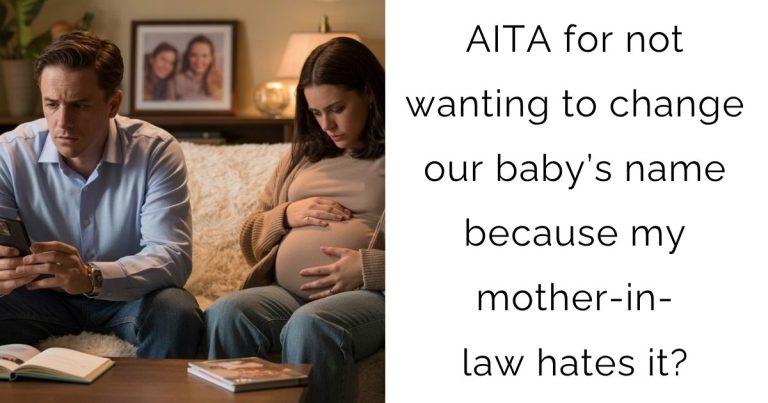 AITA for not wanting to change our baby’s name because my mother-in-law hates it?