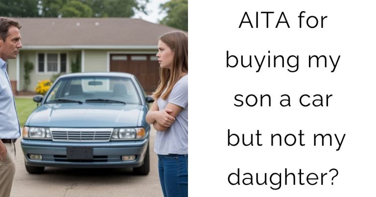 AITA for buying my son a car but not my daughter?