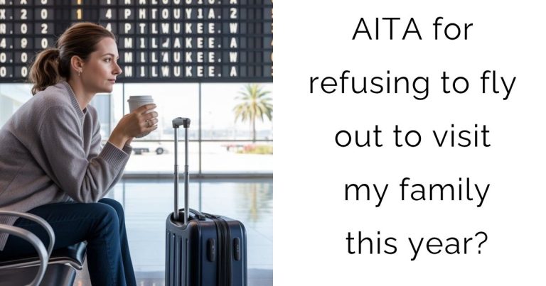 AITA for refusing to fly out to visit my family this year?