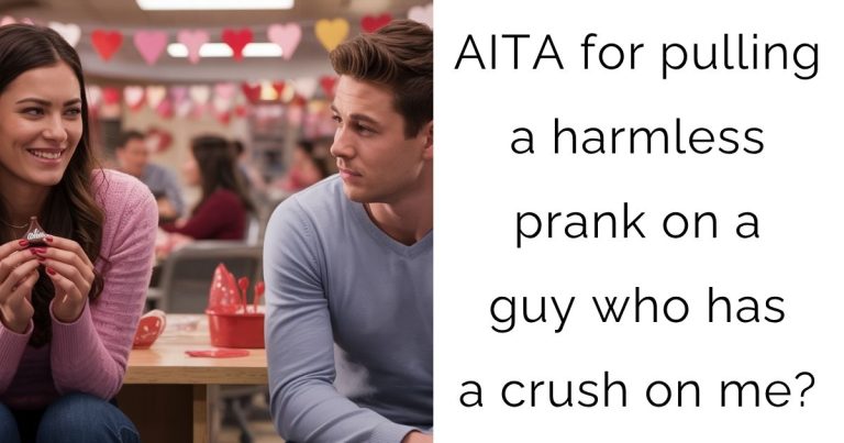AITA for pulling a harmless prank on a guy who has a crush on me?