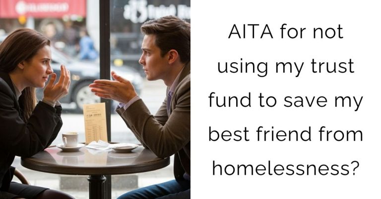 AITA for not using my trust fund to save my best friend from homelessness?
