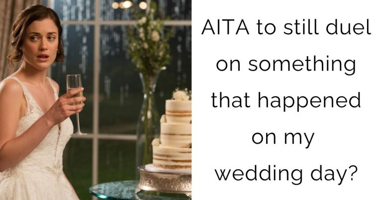 AITA to still duel on something that happened on my wedding day?