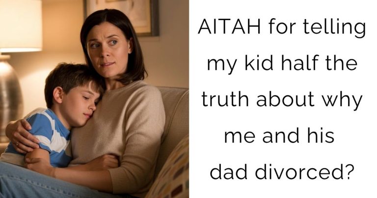 AITAH for telling my kid half the truth about why me and his dad divorced?