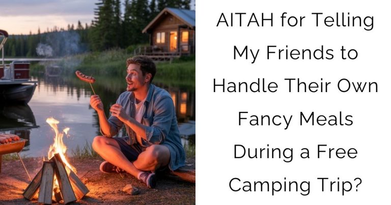 AITAH for Telling My Friends to Handle Their Own Fancy Meals During a Free Camping Trip?