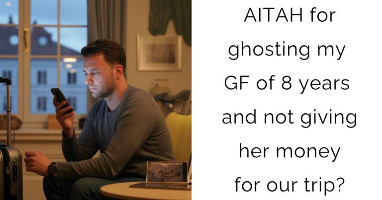 AITAH for ghosting my GF of 8 years and not giving her money for our trip?