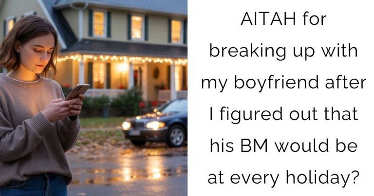 AITAH for breaking up with my boyfriend after I figured out that his BM would be at every holiday?