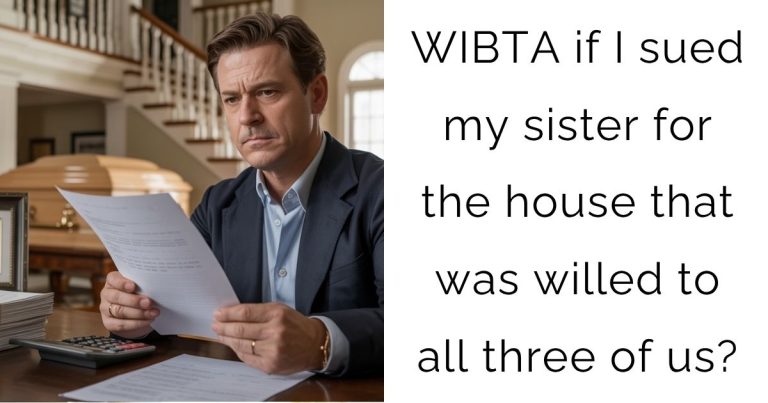 WIBTA if I sued my sister for the house that was willed to all three of us?