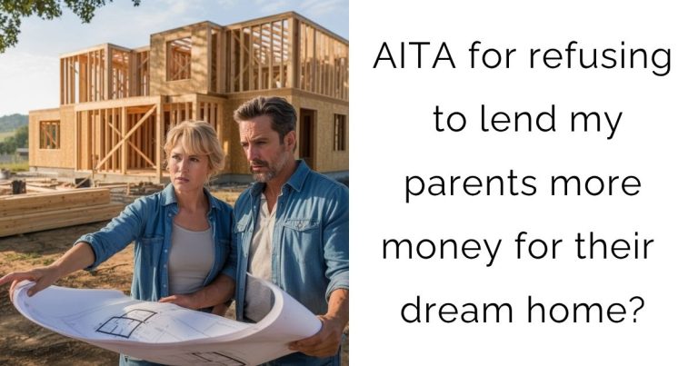 AITA for refusing to lend my parents more money for their dream home?