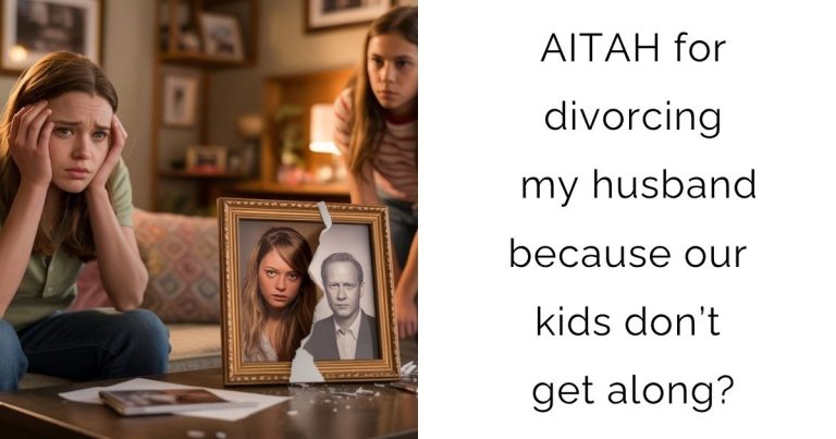 AITAH for divorcing my husband because our kids don’t get along?